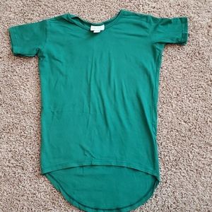 LuLaRoe Girls Gracie Shirt Green